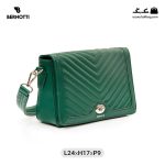 کیف رودوشی زنانه کد TB-6275 برند برنوتی رنگ سبز از جلو( Bernotti tb-6275 )