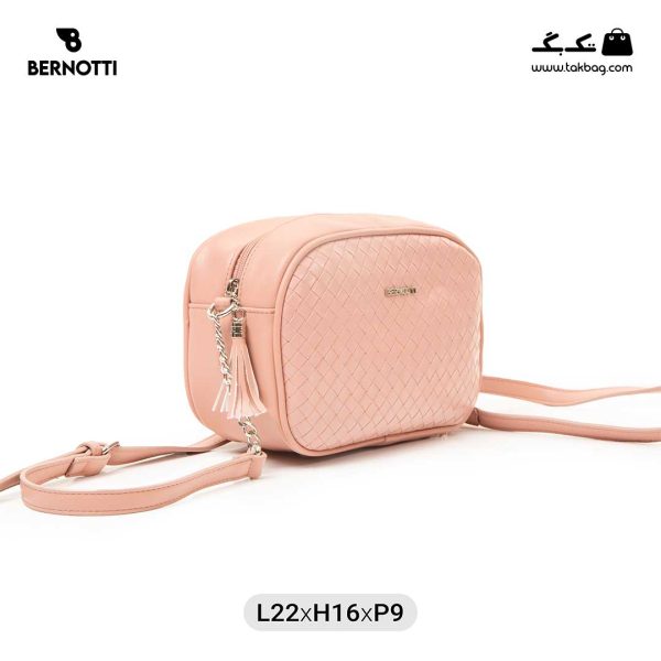 کیف رودوشی زنانه کد TB-6290 برند برنوتی رنگ صورتی از جلو ( Bernotti tb-6290 )