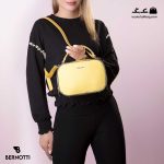 کیف رودوشی زنانه کد TB-6340 برند برنوتی رنگ زرد با مدل ( Bernotti tb-6340 )