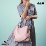 کیف رودوشی زنانه کد TB-6350 برند برنوتی رنگ صورتی با مدل ( Bernotti tb-6350 )