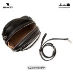 کیف رودوشی زنانه کد TB-6386 برند برنوتی رنگ مشکی از بالا ( Bernotti tb-6386 )