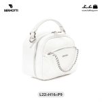 کیف رودوشی زنانه کد TB-6386 برند برنوتی رنگ سفید از جلو ( Bernotti tb-6386 )