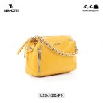 کیف رودوشی زنانه کد TB-6220 برند برنوتی رنگ زرد از جلو ( Bernotti tb-6220 )