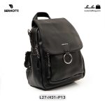 کوله پشتی زنانه کد TB-6250 برند برنوتی رنگ مشکی از جلو ( Bernotti tb-6250 )