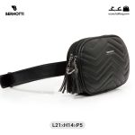 کیف رودوشی کمری زنانه کد TB-6260 برند برنوتی رنگ مشکی از جلو ( Bernotti tb-6260 )