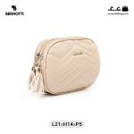 کیف رودوشی کمری زنانه کد TB-6260 برند برنوتی رنگ کمل از جلو ( Bernotti tb-6260 )