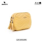 کیف رودوشی کمری زنانه کد TB-6260 برند برنوتی رنگ زرد از جلو ( Bernotti tb-6260 )
