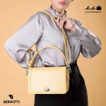 کیف رودوشی زنانه کد TB-6280 برند برنوتی رنگ زرد با مدل ( Bernotti tb-6280 )