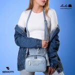کیف رودوشی زنانه کد TB-6305 برند برنوتی رنگ آبی با مدل ( Bernotti tb-6305 )