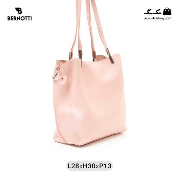 کیف رودوشی زنانه کد TB-6350 برند برنوتی رنگ صورتی از پشت ( Bernotti tb-6350 )