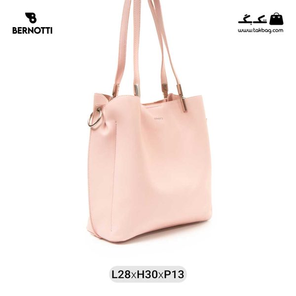 کیف رودوشی زنانه کد TB-6350 برند برنوتی رنگ صورتی از جلو ( Bernotti tb-6350 )