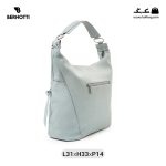 کیف رودوشی زنانه کد TB-6370 برند برنوتی رنگ آبی از پشت ( Bernotti tb-6370 )