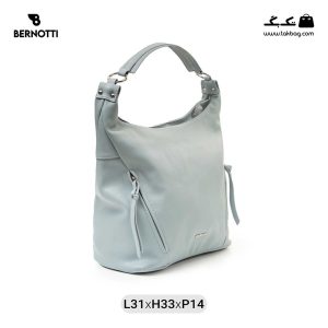 کیف رودوشی زنانه کد TB-6370 برند برنوتی رنگ آبی از جلو ( Bernotti tb-6370 )
