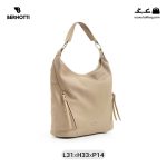 کیف رودوشی زنانه کد TB-6370 برند برنوتی رنگ کمل از جلو ( Bernotti tb-6370 )