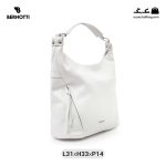 کیف رودوشی زنانه کد TB-6370 برند برنوتی رنگ سفید از جلو ( Bernotti tb-6370 )