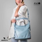 کیف رودوشی زنانه کد TB-6380 برند برنوتی رنگ آبی با مدل ( Bernotti tb-6380 )