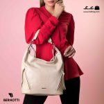 کیف رودوشی زنانه کد TB-6380 برند برنوتی رنگ کمل با مدل ( Bernotti tb-6380 )