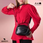 کیف رودوشی زنانه کد TB-6386 برند برنوتی رنگ مشکی با مدل ( Bernotti tb-6386 )