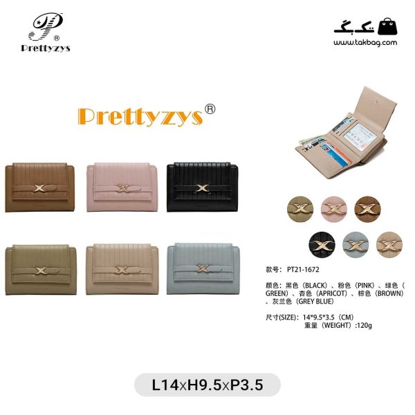 کیف پول زنانه کد PT21-1672 برند پرتی(prettyzys) - Image 17