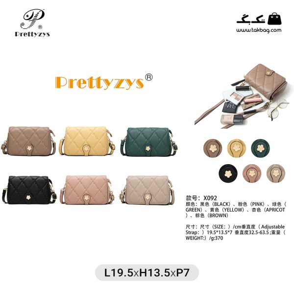 کیف رودوشی زنانه کد X092 برند پرتی(prettyzys) - Image 18