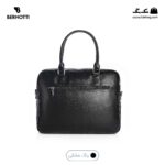 کیف اداری کد TB-6422 برند برنوتی رنگ مشکی از پشت محصول( Bernotti tb-6422 )