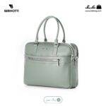 کیف اداری کد TB-6422 برند برنوتی رنگ سبز از جلو محصول ( Bernotti tb-6422 )