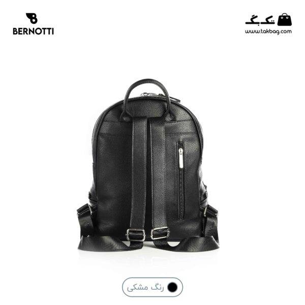 کیف کوله کد TB-6415 برند برنوتی رنگ مشکی از پشت محصول ( Bernotti tb-6415 )