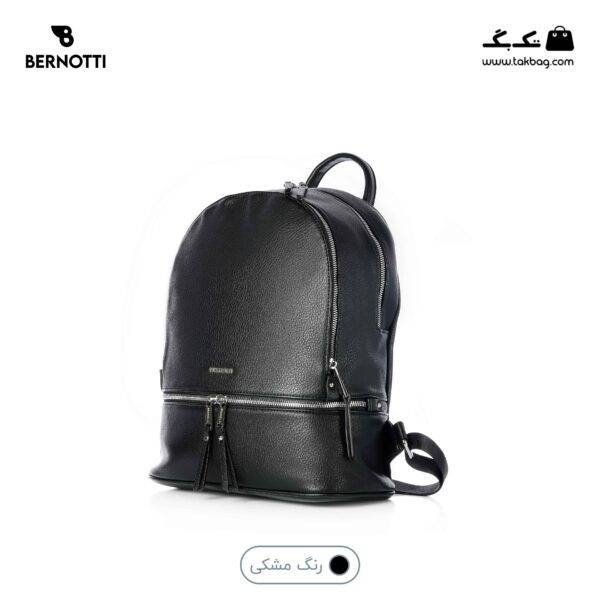 کیف کوله کد TB-6415 برند برنوتی رنگ مشکی از جلو محصول ( Bernotti tb-6415 )