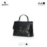 کیف دوشی کد TB-6425 برند برنوتی رنگ مشکی از جلو محصول ( Bernotti tb-6425 )