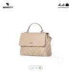 کیف دوشی کد TB-6425 برند برنوتی رنگ کرم از جلو محصول ( Bernotti tb-6425 )