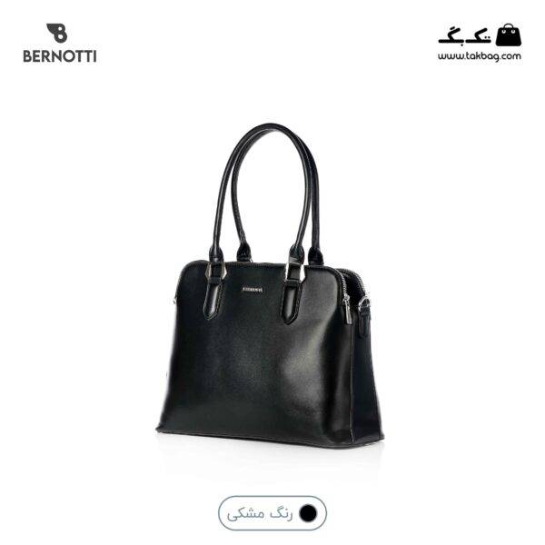 کیف دوشی کد TB-6419 برند برنوتی رنگ مشکی از جلو محصول ( Bernotti tb-6419 )