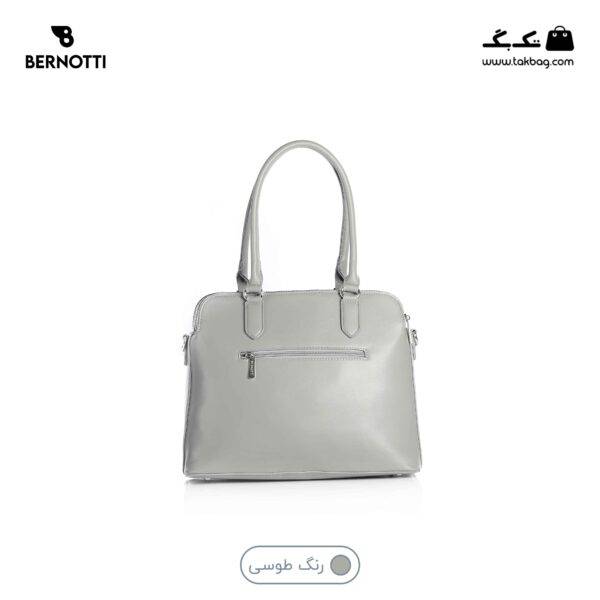 کیف دوشی کد TB-6419 برند برنوتی رنگ طوسی از پشت محصول ( Bernotti tb-6419 )