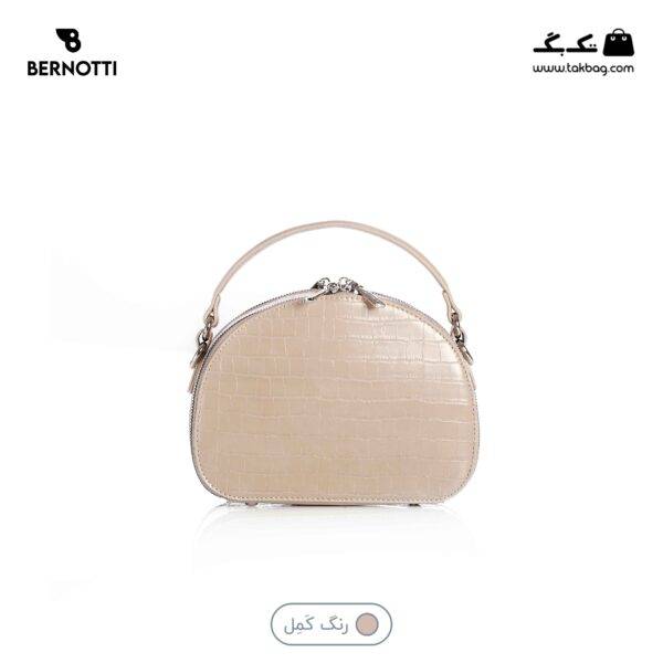 کیف کراس بادی کد TB-6417 برند برنوتی رنگ کرم از پشت محصول( Bernotti tb-6417 )