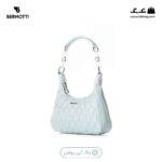 کیف دوشی کد TB-6418 برند برنوتی رنگ آبی روشن از جلو محصول ( Bernotti tb-6418 )