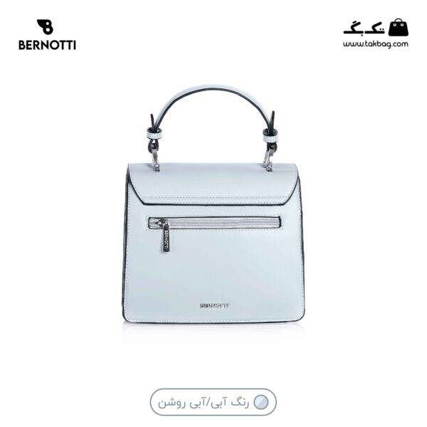 کیف کراس بادی کد TB-6420 برند برنوتی رنگ آبی/ آبی روشن از پشت محصول( Bernotti tb-6420 )