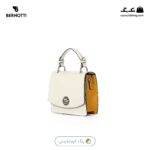 کیف کراس بادی کد TB-6420 برند برنوتی رنگ کرم/ خردلی از جلوی محصول( Bernotti tb-6420 )