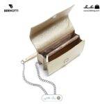کیف دوشی کد TB-6423 برند برنوتی رنگ طلایی از بالا محصول ( Bernotti tb-6423 )