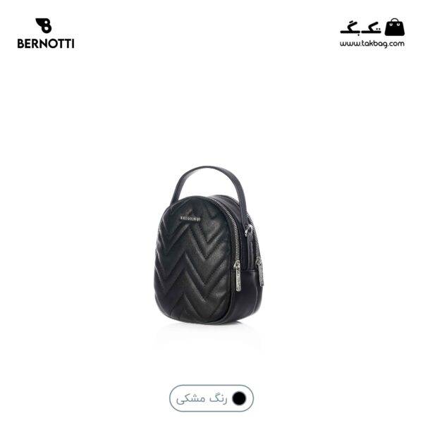 کیف کراس بادی کوچک کد TB-6428 برند برنوتی رنگ مشکی از جلو محصول ( Bernotti tb-6428 )