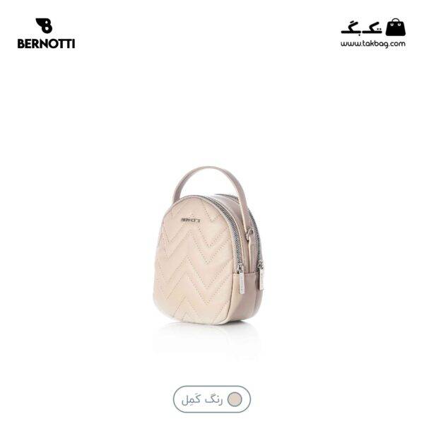 کیف کراس بادی کوچک کد TB-6428 برند برنوتی رنگ کرم از جلو محصول ( Bernotti tb-6428 )