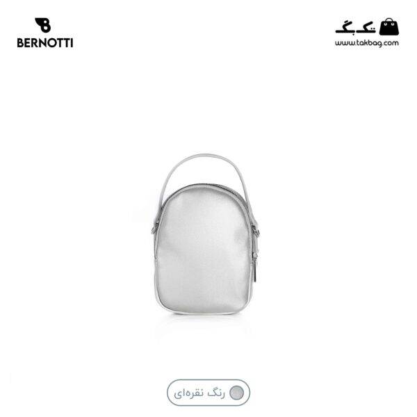 کیف کراس بادی کوچک کد TB-6428 برند برنوتی رنگ نقره ای از پشت محصول ( Bernotti tb-6428 )