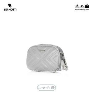 کیف کراس بادی کد TB-6426 برند برنوتی رنگ طوسی از جلو محصول ( Bernotti tb-6426 )