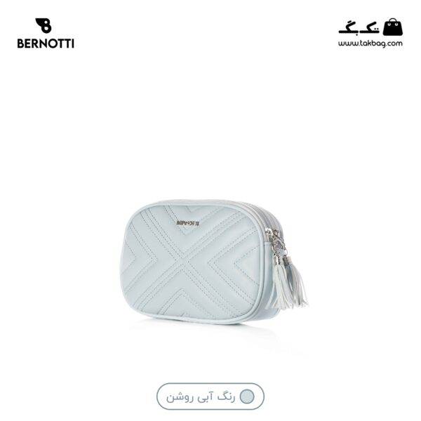 کیف کراس بادی کد TB-6426 برند برنوتی رنگ آبی روشن از جلو محصول ( Bernotti tb-6426 )