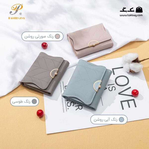 کیف پول زنانه برند پرتیز کد prettyzys PT19-1257 - Image 6