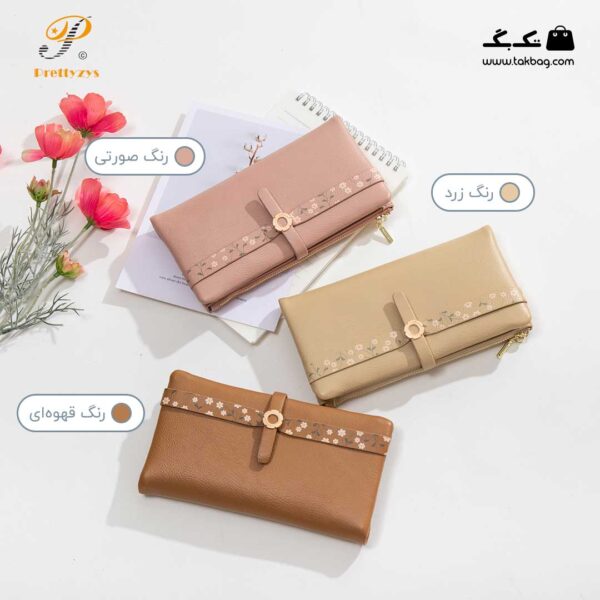 کیف پول زنانه برند پرتیز کد prettyzys PT21-1759 - Image 4