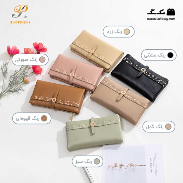 کیف پول زنانه برند پرتیز کد prettyzys PT21-1759 - Image 2