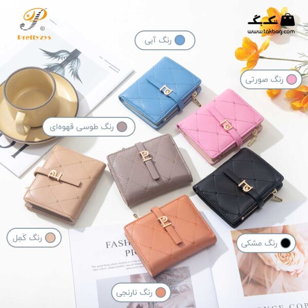 کیف پول زنانه برند پرتیز کد prettyzys PT22-1794 - Image 2