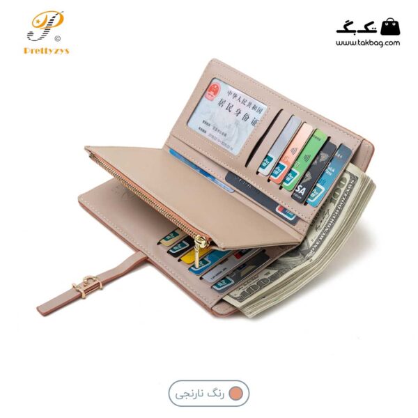 کیف پول زنانه برند پرتیز کد prettyzys PT22-1796 - Image 5
