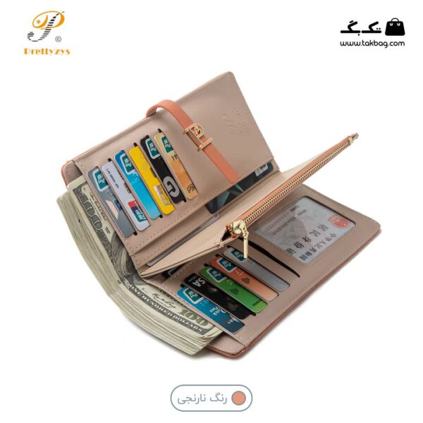 کیف پول زنانه برند پرتیز کد prettyzys PT22-1796 - Image 3