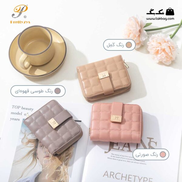 کیف پول زنانه برند پرتیز کد prettyzys PT22-1807 - Image 6