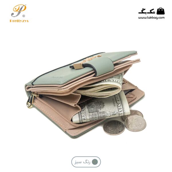 کیف پول زنانه برند پرتیز کد prettyzys PT22-1824 - Image 5